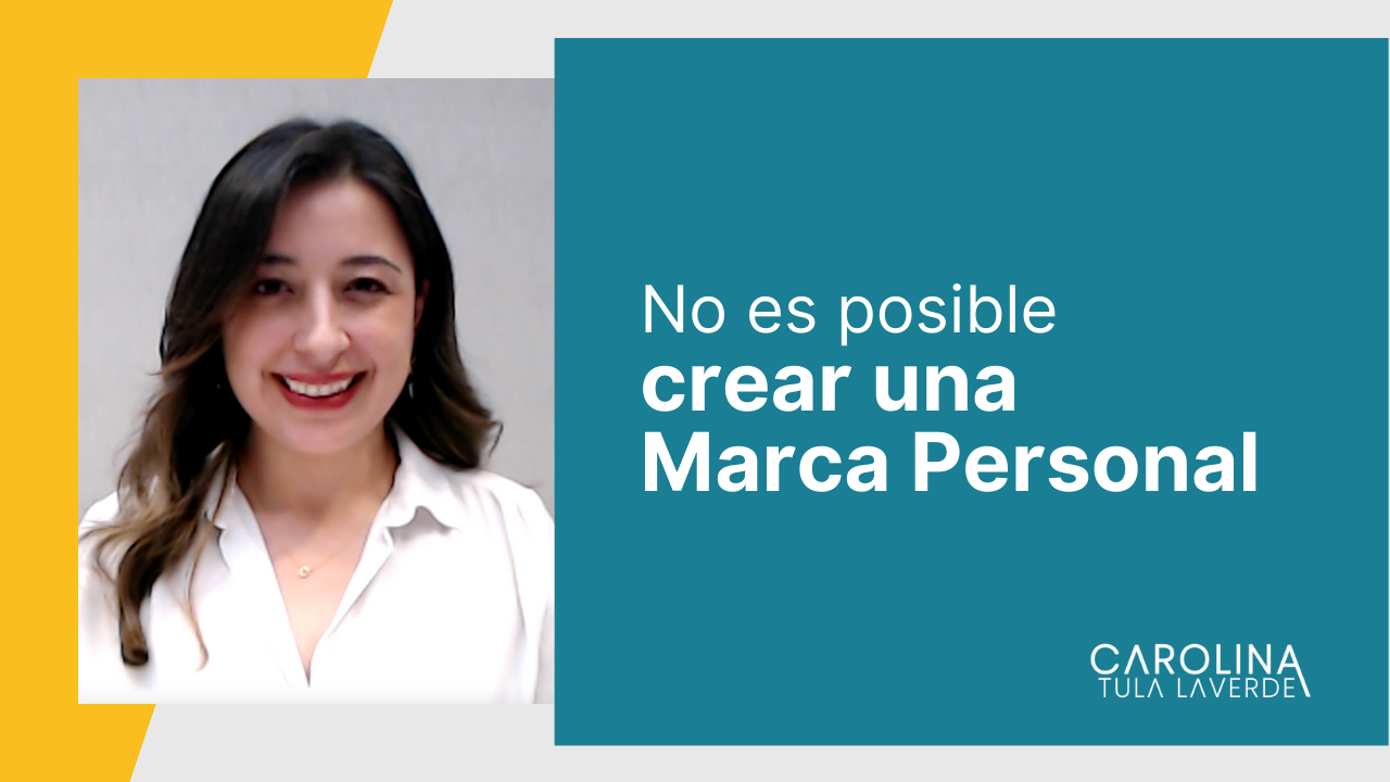 No es posible crear una marca personal